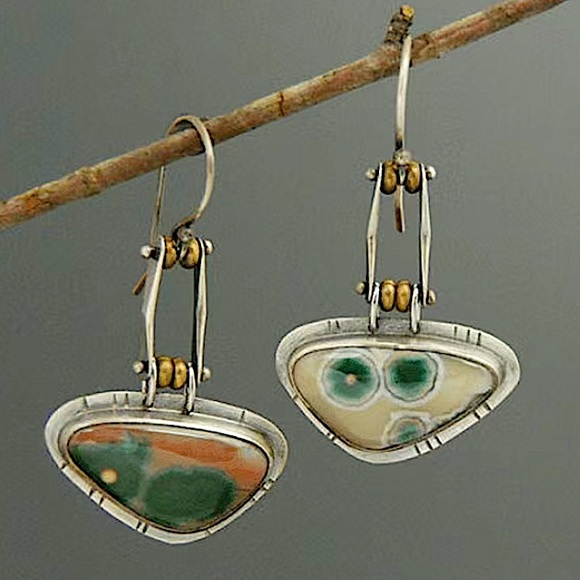 Vintage Silver Boho Dangle Earrings - Picture 1 of 4